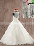 Princess Wedding Dress,Organza Ruffled Wedding Gown,WD00600