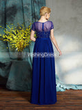 Royal Blue Mother of the Bride Dresses,Mother Dress with Sleeves,Long Mother Dress,MD00045