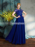 Royal Blue Mother of the Bride Dresses,Mother Dress with Sleeves,Long Mother Dress,MD00045