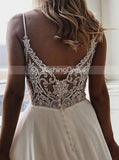 Boho Wedding Dresses,Chiffon Bridal Dresses,Beach Wedding Dresses,Casual Bridal Dress,WD00089