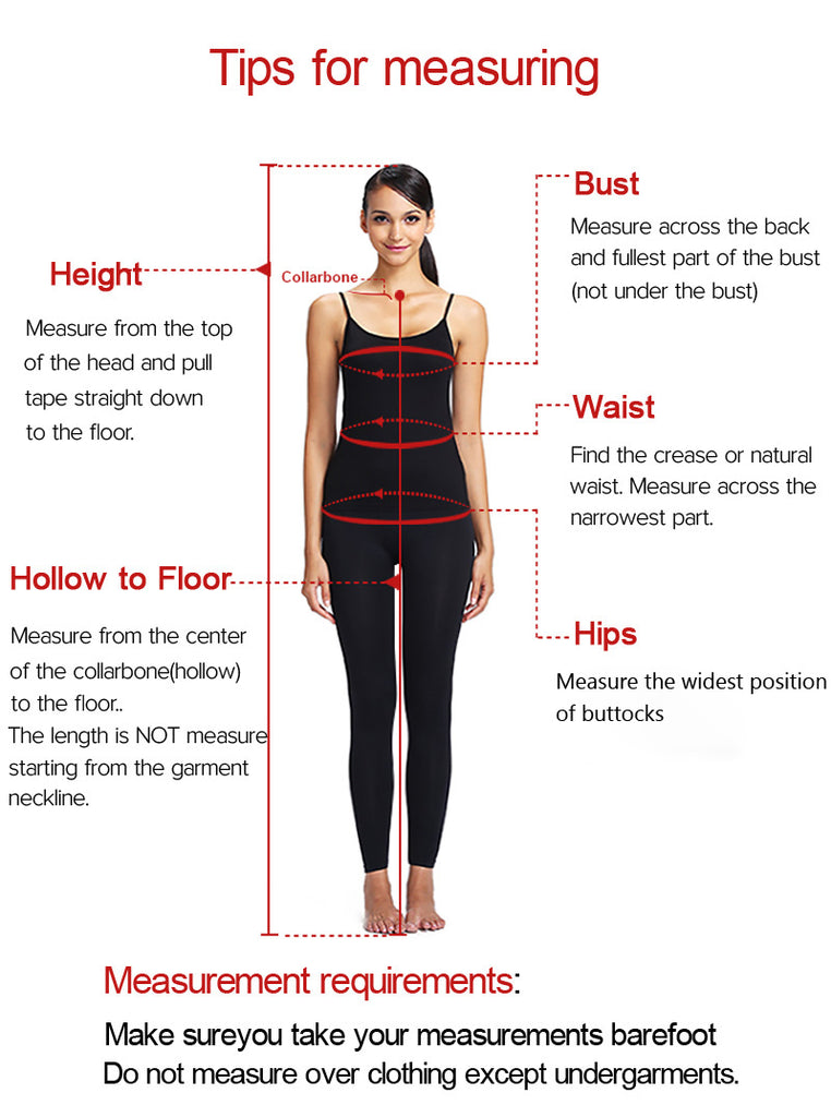 how to measure dress length for sweetheart