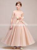 Tulle Long Junior Bridesmaid Dresses,Modest Junior Bridesmaid Dress,JB00039