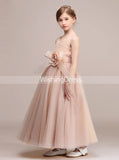 Tulle Long Junior Bridesmaid Dresses,Modest Junior Bridesmaid Dress,JB00039