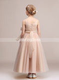 Tulle Long Junior Bridesmaid Dresses,Modest Junior Bridesmaid Dress,JB00039