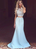 Two Piece Prom Dresses,Mermaid Prom Dress,Long Prom Dress,Modern Prom Dress,PD00269